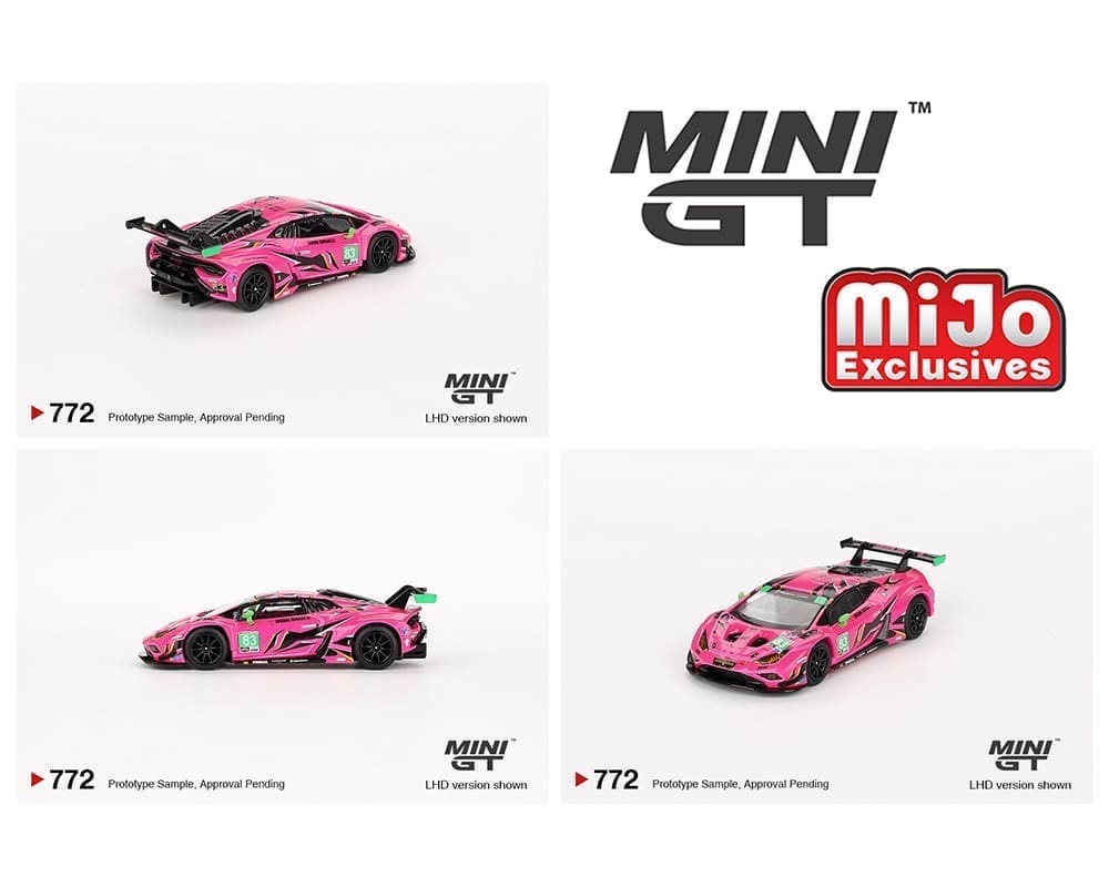 MiniGT 1:64 Lamborghini Huracan GT3 EVO2 #83 Iron Dames IMSA 2023 Daytona 24 Hrs - MiJo Exclusive #772