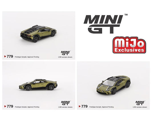 MiniGT 1:64 Lamborghini Huracán Sterrato – Verde Gea Matte - MiJo Exclusive #779