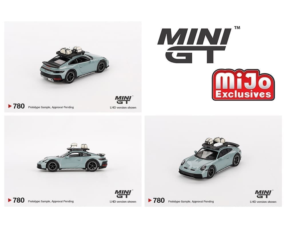 MiniGT 1:64 Porsche 911 Dakar – Shade Green Metallic – MiJo Exclusive #780