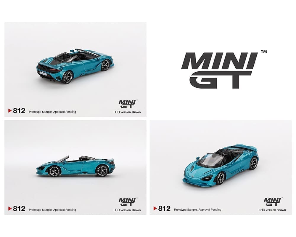 MiniGT 1:64 McLaren 750S Spider Belize Blue - #812