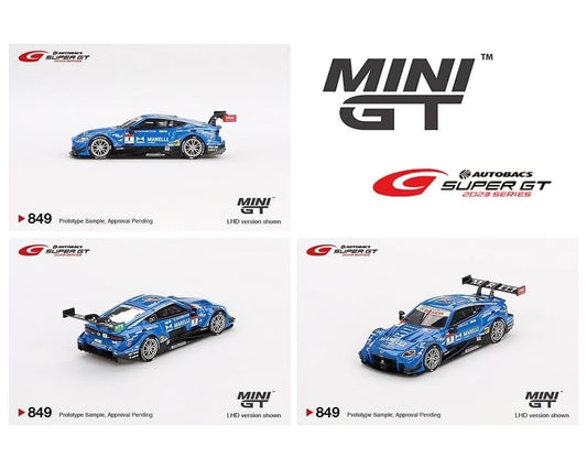 MiniGT 1:64 Japan Exclusive Nissan Z GT500 #1 “MARELLI IMPUL Z” TEAM IMPUL 2023 SUPER GT Series #849