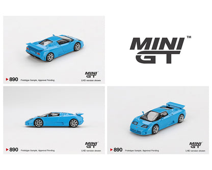 MiniGT 1:64 Bugatti EB110 Super Sport – Blue #890