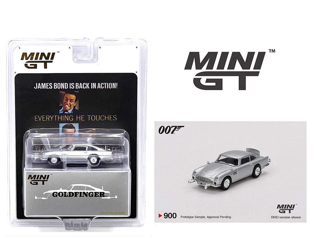 MiniGT 1:64 Aston Martin DB5 James Bond 007 Goldfinger – English Packaging #900E