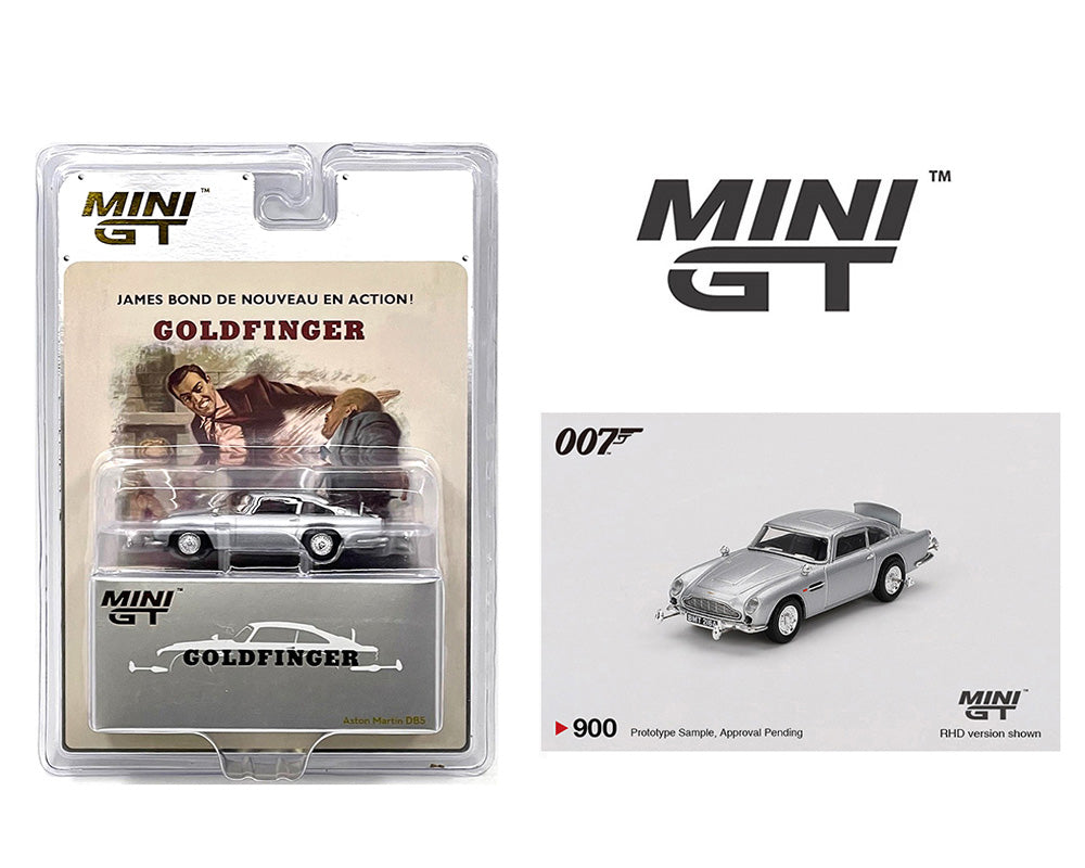 MiniGT 1:64 Aston Martin DB5 James Bond 007 Goldfinger – French Packaging #900F