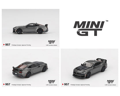 MiniGT 1:64 Ford Mustang Dark Horse 2024 – Carbonized Gray #957