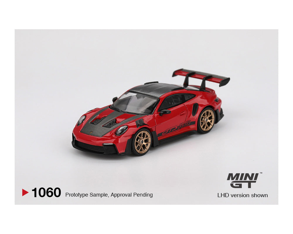 **LIMIT 2** MiniGT 1:64 Porsche 911 (992) GT3 RS Weissach Package – Guards Red #1060