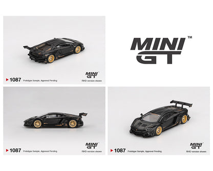 MiniGT 1:64 LB-WORKS Lamborghini Aventador Limited Edition – Matte Black #1087