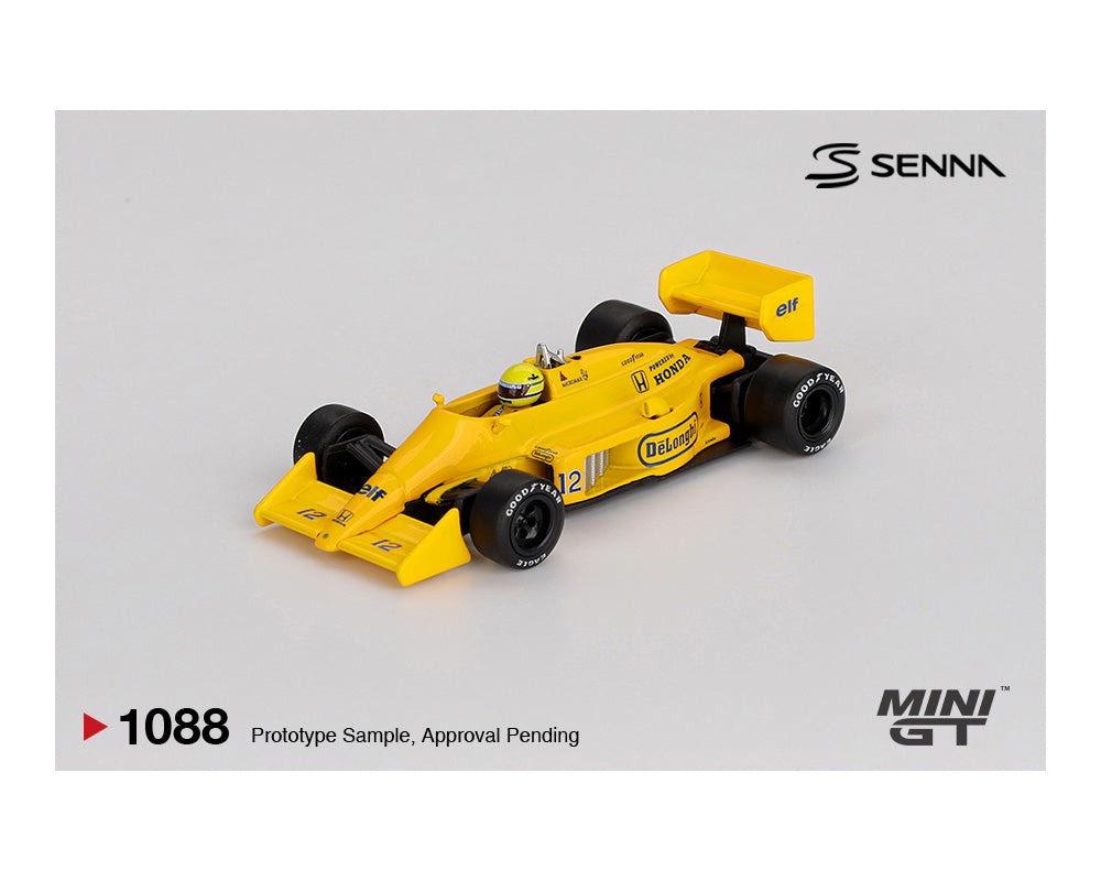 MiniGT 1:64 Lotus 99T #12 Ayrton Senna 1987 Monaco Grand Prix Winner #1088