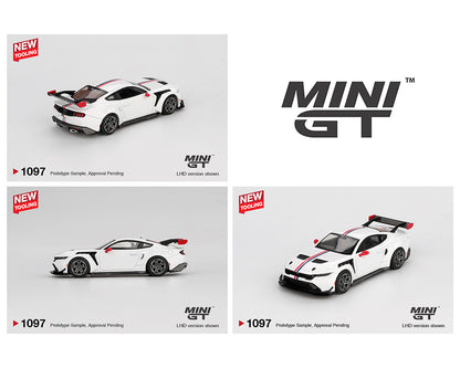 **LIMIT 2** MiniGT 1:64 Ford Mustang GTD Spirit of America – White #1097