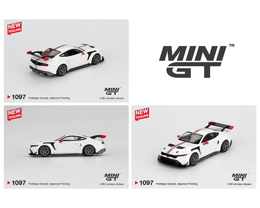 **LIMIT 2** MiniGT 1:64 Ford Mustang GTD Spirit of America – White #1097