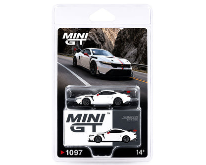 **LIMIT 2** MiniGT 1:64 Ford Mustang GTD Spirit of America – White #1097