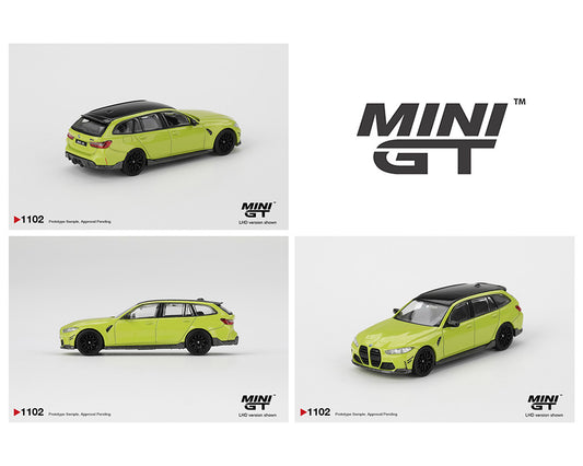 MiniGT 1:64 BMW M3 M Performance Touring – Sao Paulo Yellow #1102