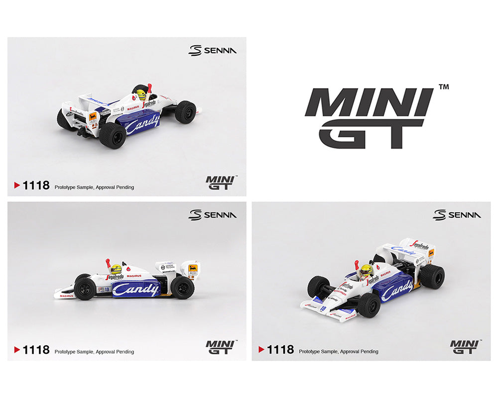 MiniGT 1:64 Toleman TG184 #19 Ayrton Senna 1984 Monaco Grand Prix 2nd Place #1118