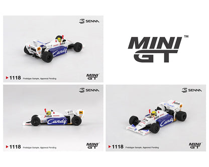 MiniGT 1:64 Toleman TG184 #19 Ayrton Senna 1984 Monaco Grand Prix 2nd Place #1118