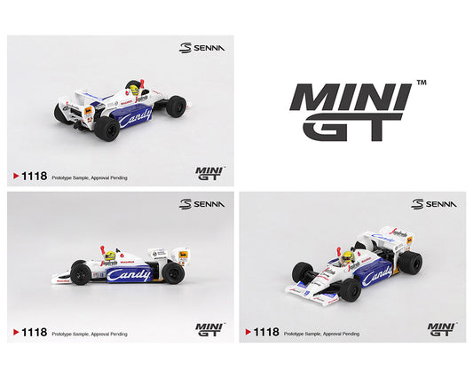 MiniGT 1:64 Toleman TG184 #19 Ayrton Senna 1984 Monaco Grand Prix 2nd Place #1118