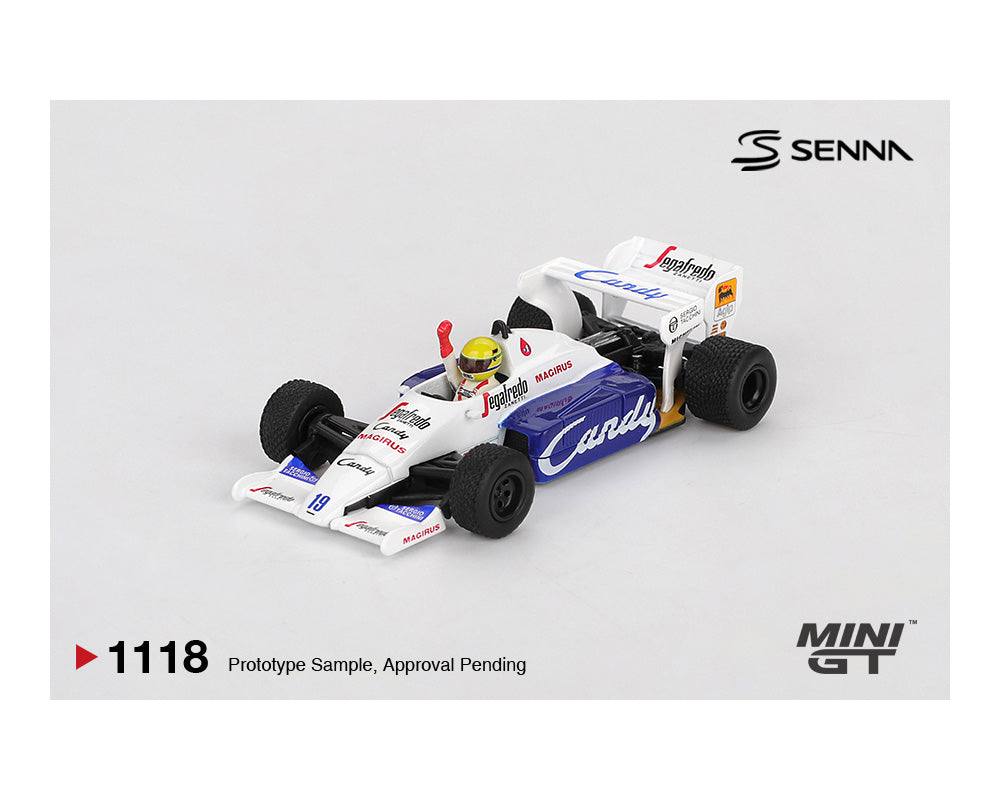 MiniGT 1:64 Toleman TG184 #19 Ayrton Senna 1984 Monaco Grand Prix 2nd Place #1118