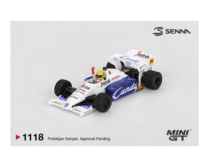 MiniGT 1:64 Toleman TG184 #19 Ayrton Senna 1984 Monaco Grand Prix 2nd Place #1118