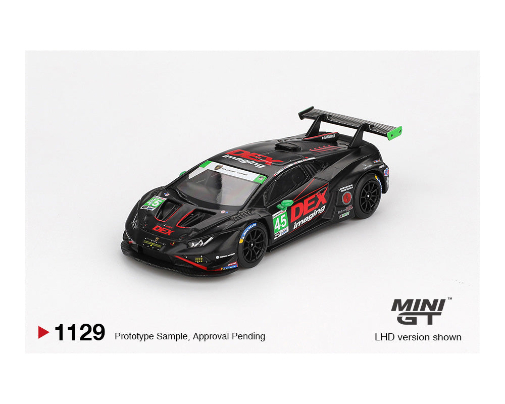 **LIMIT 2** MiniGT 1:64 Lamborghini Huracán GT3 EVO2 #45 No.45 DEX Imaging 2024 IMSA Daytona 24 Hrs #1129
