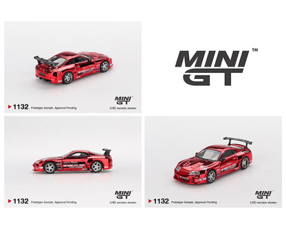 MiniGT 1:64 Toyota Supra (A80) Top Secret GT-300 Top Secret – Red Chrome #1132
