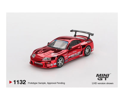 MiniGT 1:64 Toyota Supra (A80) Top Secret GT-300 Top Secret – Red Chrome #1132