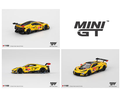 MiniGT 1:64 Chevrolet Corvette Z06 GT3.R #3 Corvette Racing by Pratt Miller Motorsports 2025 IMSA Daytona 24 Hrs #1168