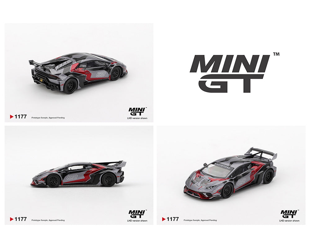 MiniGT 1:64 LB WORKS Lamborghini Huracán GT RONIN – Grey #1177