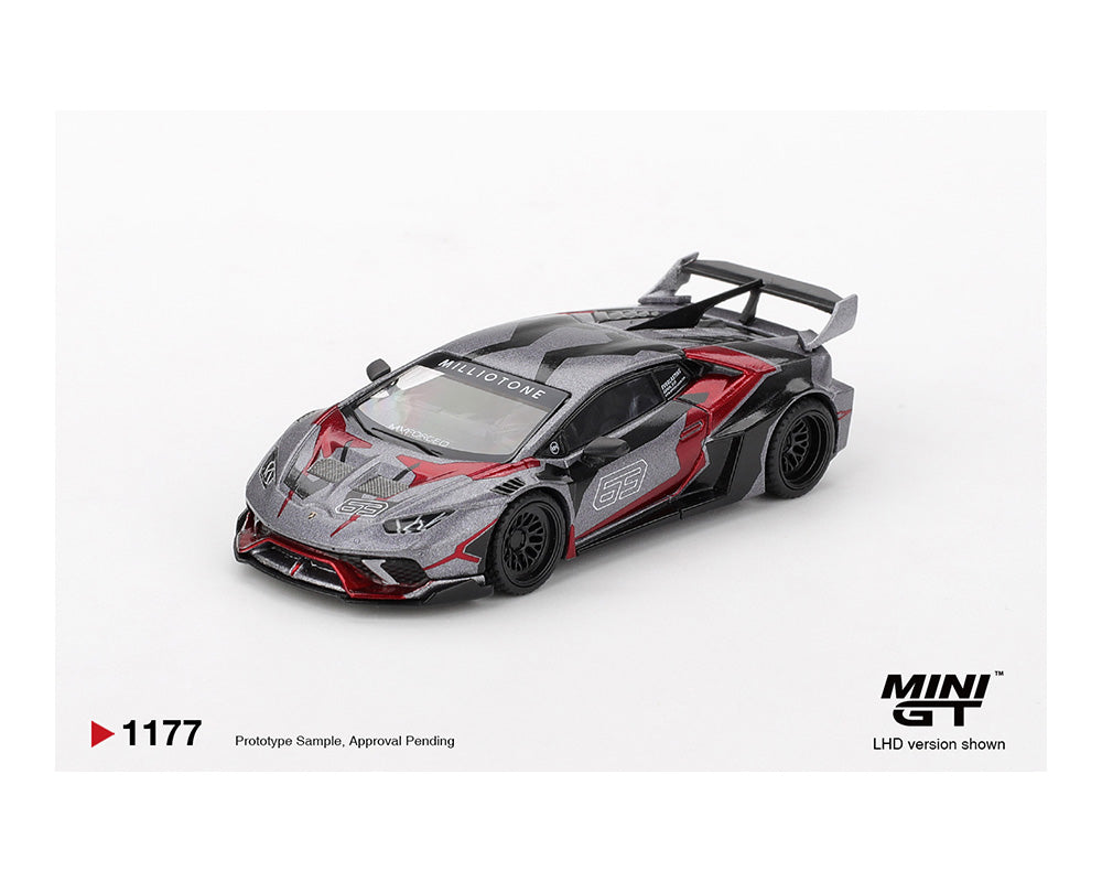 MiniGT 1:64 LB WORKS Lamborghini Huracán GT RONIN – Grey #1177