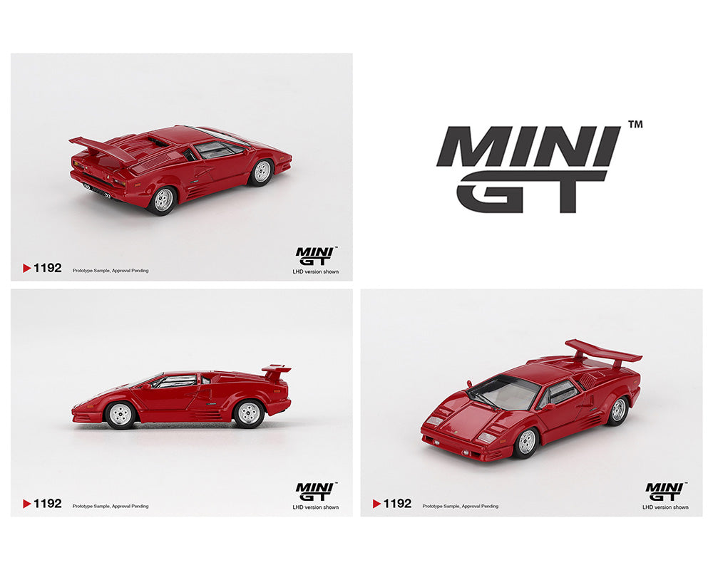 MiniGT 1:64 Lamborghini Countach 25th Anniversary – Red #1192