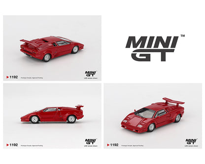 MiniGT 1:64 Lamborghini Countach 25th Anniversary – Red #1192