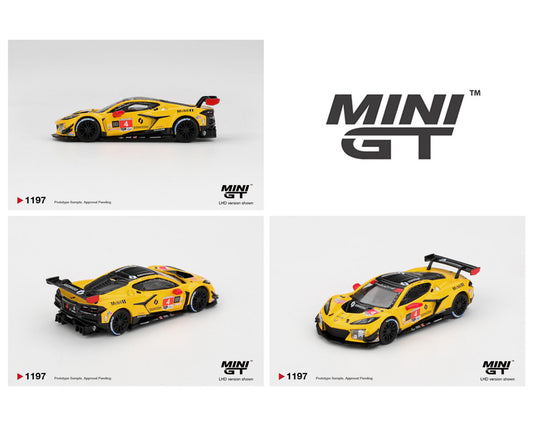 MiniGT 1:64 Chevrolet Corvette Z06 GT3.R #4 Corvette Racing by Pratt Miller Motorsports 2025 IMSA Daytona 24 Hrs