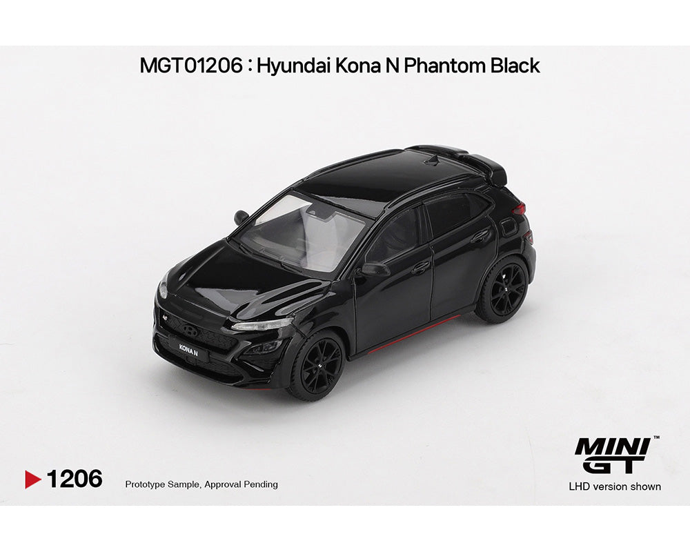 MiniGT 1:64 Hyundai Kona N – Phantom Black – Korea Exclusive #1206