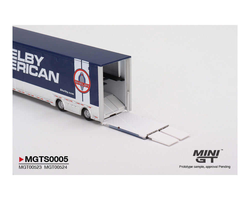 MiniGT 1:64 Shelby American Transporter Set - Western Star 49X & Shelby GT500 SE Widebody – MiJo Exclusive MGTS0005