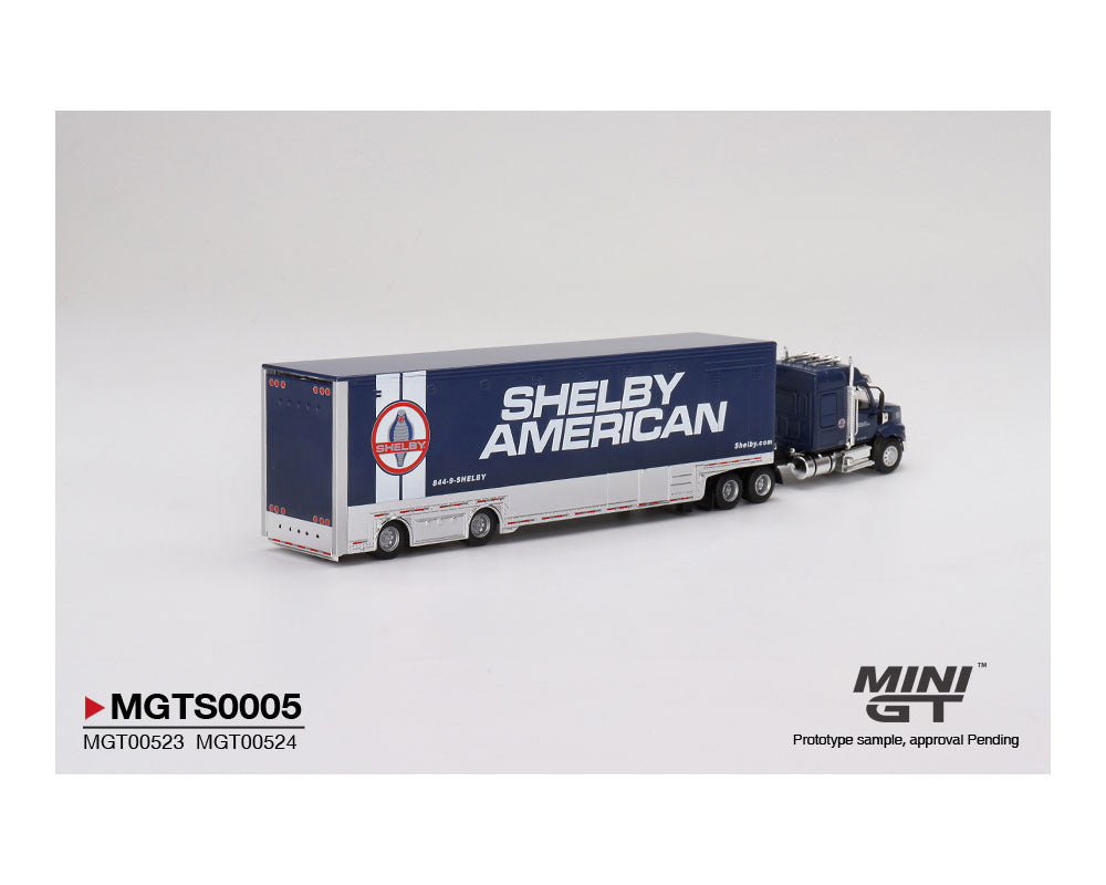 MiniGT 1:64 Shelby American Transporter Set - Western Star 49X & Shelby GT500 SE Widebody – MiJo Exclusive MGTS0005