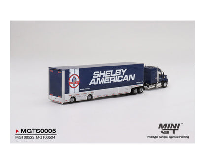 MiniGT 1:64 Shelby American Transporter Set - Western Star 49X & Shelby GT500 SE Widebody – MiJo Exclusive MGTS0005