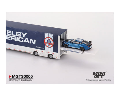 MiniGT 1:64 Shelby American Transporter Set - Western Star 49X & Shelby GT500 SE Widebody – MiJo Exclusive MGTS0005