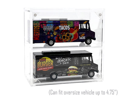 Showcase 1:64 2-Car Desk Top Collector Display Case (5″x2.5″x4.75″) – MiJo Exclusive