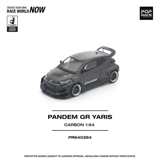 Pop Race 1:64 Pandem GR Yaris - Carbon Edition