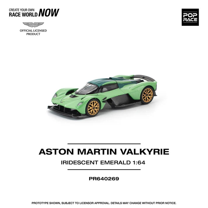 Pop Race 1:64 Aston Martin Valkyrie - Iridescent Emerald