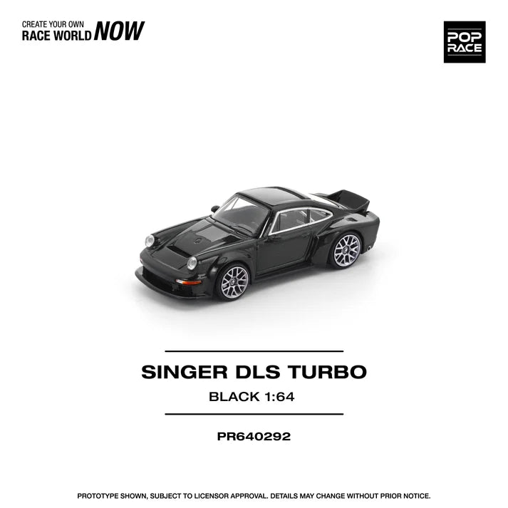 Pop Race 1:64 Singer DLS Turbo Road - Black