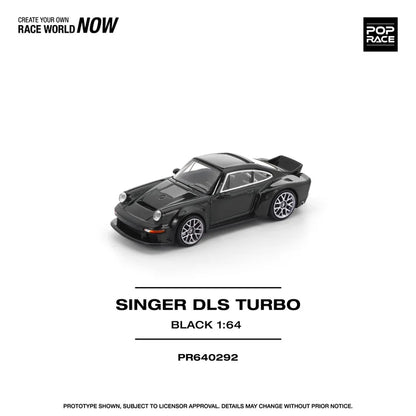 Pop Race 1:64 Singer DLS Turbo Road - Black