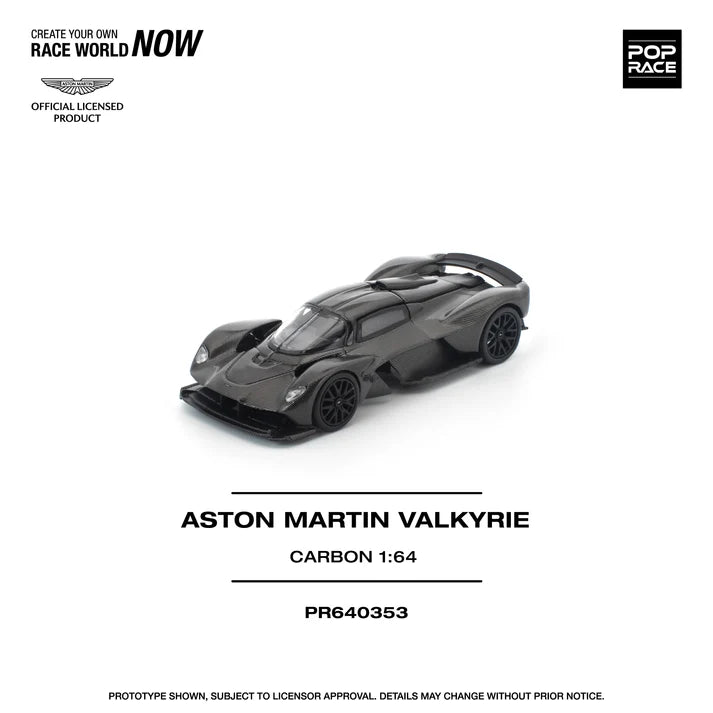 Pop Race 1:64 Aston Martin Valkyrie - Carbon Edition
