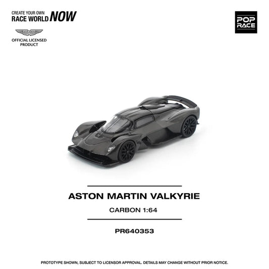 Pop Race 1:64 Aston Martin Valkyrie - Carbon Edition