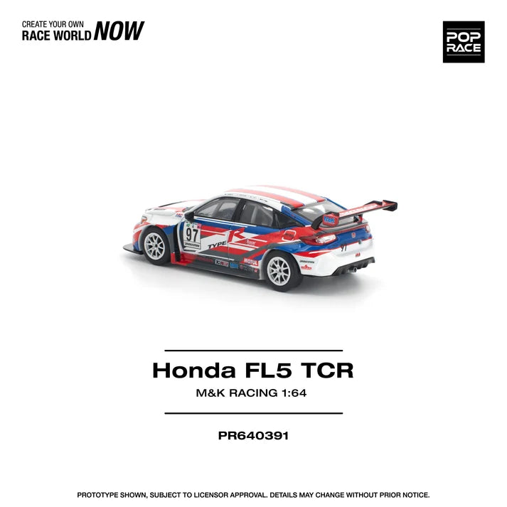 Pop Race 1:64 Honda Civit Type-R FL5 TCR - M&K Racing