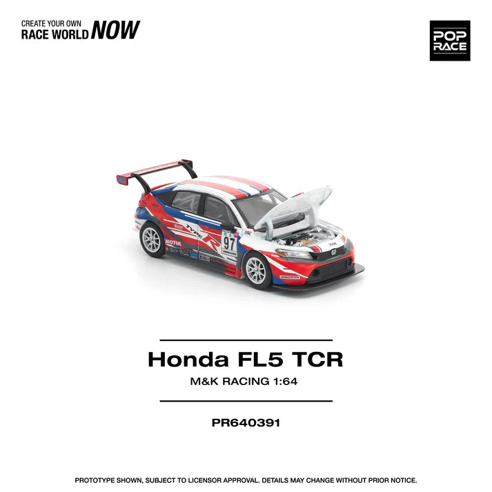 Pop Race 1:64 Honda Civit Type-R FL5 TCR - M&K Racing