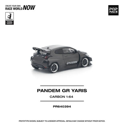 Pop Race 1:64 Pandem GR Yaris - Carbon Edition