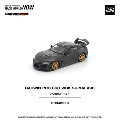 Pop Race 1:64 Darwin Pro 66G WBK Supra A90 Carbon Edition