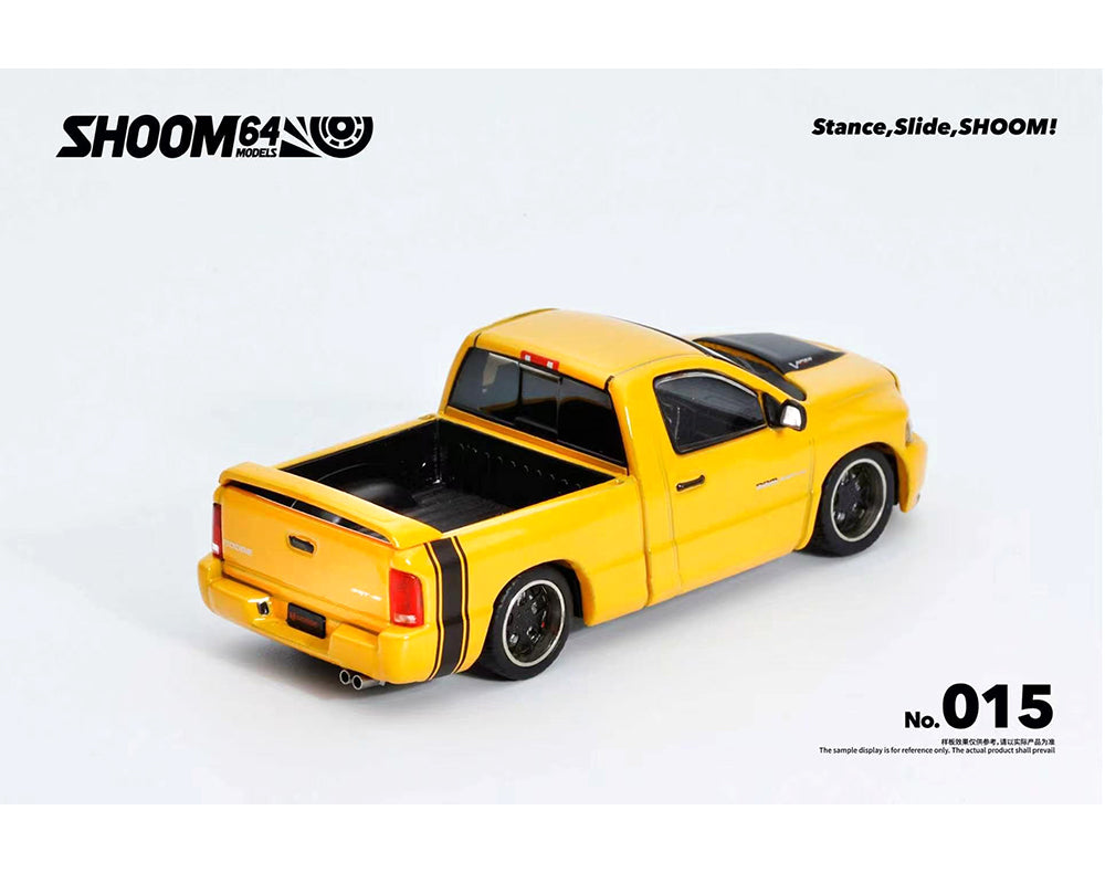 SHOOM64 1:64 2003 Dodge Ram SRT-10 Pickup – Yellow