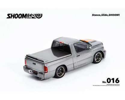 SHOOM64 1:64 2003 Dodge Ram SRT-10 Pickup – Grey with Orange