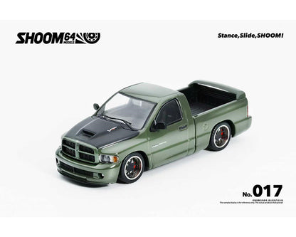 SHOOM64 1:64 2003 Dodge Ram SRT-10 Pickup – Green Metallic