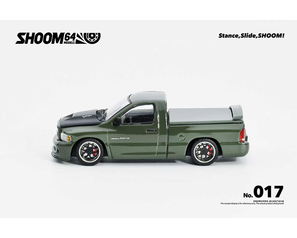 SHOOM64 1:64 2003 Dodge Ram SRT-10 Pickup – Green Metallic